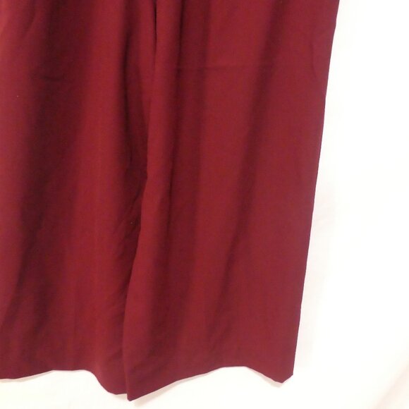 Handmade Burgundy Wide-Leg Lounge / Pajama Pants | 16 inch waist measured - Picture 14 of 14